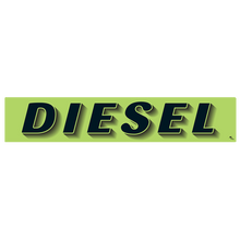 Vinyl Highlights Windshield Slogans "Diesel" Black/Fluorescent Green 12/Pack