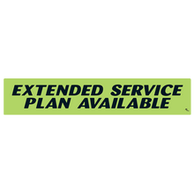 Vinyl Highlights Windshield Slogans "Extended Service Plan Available" Black/Fluorescent Green 12/Pack