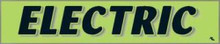 Vinyl Highlights Windshield Slogans "Electric" Black/Fluorescent Green 12/Pack