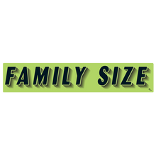 Vinyl Highlights Windshield Slogans "Family Size" Black/Fluorescent Green 12/Pack