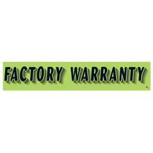 Vinyl Highlights Windshield Slogans "Factory Warranty" Black/Fluorescent Green 12/Pack