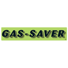 Vinyl Highlights Windshield Slogans "Gas Saver" Black/Fluorescent Green 12/Pack
