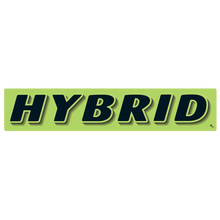 Vinyl Highlights Windshield Slogans "Hybrid" Black/Fluorescent Green 12/Pack