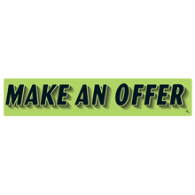 Vinyl Highlights Windshield Slogans "Make An Offer" Black/Fluorescent Green 12/Pack