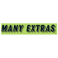 Vinyl Highlights Windshield Slogans "Many Extras" Black/Fluorescent Green 12/Pack