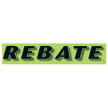 Vinyl Highlights Windshield Slogans "Rebate" Black/Fluorescent Green 12/Pack