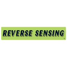 Vinyl Highlights Windshield Slogans "Reverse Sensing" Black/Fluorescent Green 12/Pack