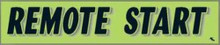 Vinyl Highlights Windshield Slogans "Remote Start" Black/Fluorescent Green 12/Pack
