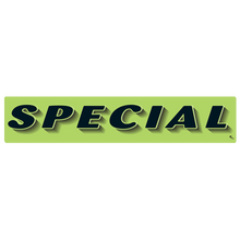 Vinyl Highlights Windshield Slogans "Special" Black/Fluorescent Green 12/Pack