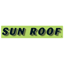 Vinyl Highlights Windshield Slogans "Sun Roof" Black/Fluorescent Green 12/Pack