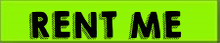 Vinyl Highlights Windshield Slogans "Rent Me" Black/Fluorescent Green 12/Pack