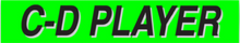 Vinyl Highlights Windshield Slogans "CD Player" Black/Fluorescent Green 12/Pack