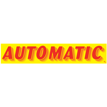 Vinyl Windshield Slogans "Automatic" Red/Yellow 12/Pack