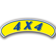 Vinyl Highlights Eyebrow Slogans "4X4" Blue/Yellow 12/Pack