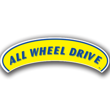 Vinyl Highlights Eyebrow Slogans "All Wheel Drive" Blue/Yellow 12/Pack