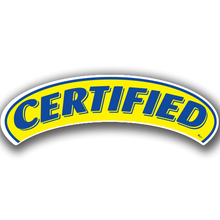 Vinyl Highlights Eyebrow Slogans "Certified" Blue/Yellow 12/Pack
