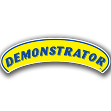 Vinyl Highlights Eyebrow Slogans "Demonstrator" Blue/Yellow 12/Pack
