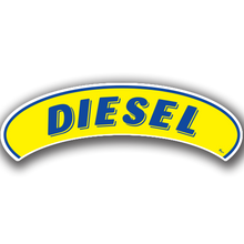 Vinyl Highlights Eyebrow Slogans "Diesel" Blue/Yellow 12/Pack