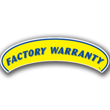 Vinyl Highlights Eyebrow Slogans "Factory Warranty" Blue/Yellow 12/Pack