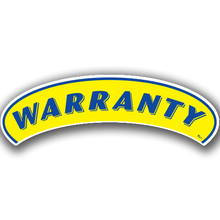 Vinyl Highlights Eyebrow Slogans "Warranty" Blue/Yellow 12/Pack