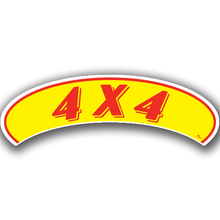 Vinyl Highlights Eyebrow Slogans "4X4" Red/Yellow 12/Pack
