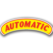 Vinyl Highlights Eyebrow Slogans "Automatic" Red/Yellow 12/Pack