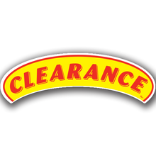 Vinyl Highlights Eyebrow Slogans "Clearence" Red/Yellow 12/Pack