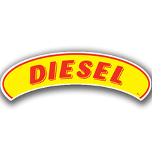 Vinyl Highlights Eyebrow Slogans "Diesel" Red/Yellow 12/Pack