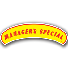 Vinyl Highlights Eyebrow Slogans "Managers Special" Red/Yellow 12/Pack