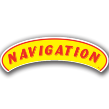 Vinyl Highlights Eyebrow Slogans "Navigation" Red/Yellow 12/Pack