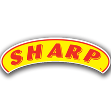 Vinyl Highlights Eyebrow Slogans "Sharp" Red/Yellow 12/Pack