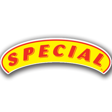 Vinyl Highlights Eyebrow Slogans "Special" Red/Yellow 12/Pack