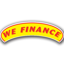 Vinyl Highlights Eyebrow Slogans "We Finance" Red/Yellow 12/Pack