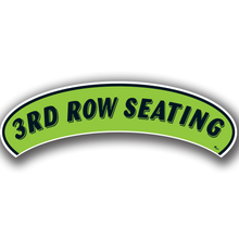 Vinyl Highlights Eyebrow Slogans "3RD ROW SEATING" Black/Fluorescent Green 12/Pack