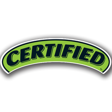 Vinyl Highlights Eyebrow Slogans "Certified" Black/Fluorescent Green 12/Pack