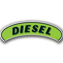 Vinyl Highlights Eyebrow Slogans "Diesel" Black/Fluorescent Green 12/Pack