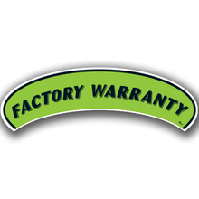 Vinyl Highlights Eyebrow Slogans "Factory Warranty" Black/Fluorescent Green 12/Pack