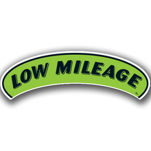 Vinyl Highlights Eyebrow Slogans "Low Mileage" Black/Fluorescent Green 12/Pack