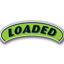 Vinyl Highlights Eyebrow Slogans "Loaded" Black/Fluorescent Green 12/Pack