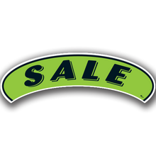 Vinyl Highlights Eyebrow Slogans "Sale" Black/Fluorescent Green 12/Pack