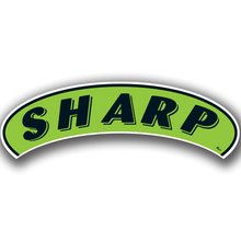 Vinyl Highlights Eyebrow Slogans "Sharp" Black/Fluorescent Green 12/Pack