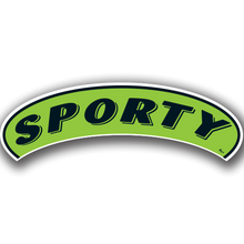 Vinyl Highlights Eyebrow Slogans "Sporty" Black/Fluorescent Green 12/Pack