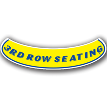 Vinyl Highlights Smile Slogans "3RD ROW SEATING" Blue/Yellow 12/Pack