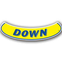 Vinyl Highlights Smile Slogans "Down" Blue/Yellow 12/Pack