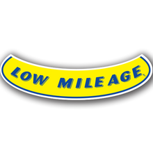 Vinyl Highlights Smile Slogans "Low Mileage" Blue/Yellow 12/Pack