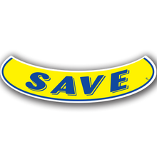 Vinyl Highlights Smile Slogans "Save" Blue/Yellow 12/Pack