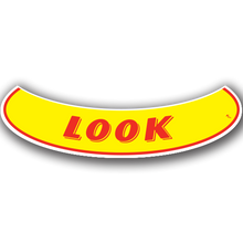 = Vinyl Highlights Smile Slogans "Look" Red/Yellow 12/Pack