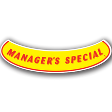 Vinyl Highlights Smile Slogans "Managers Special" Red/Yellow 12/Pack