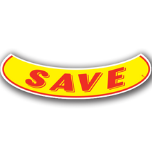 Vinyl Highlights Smile Slogans "Save" Red/Yellow 12/Pack