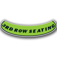 Vinyl Highlights Smile Slogans "3RD ROW SEATING" Black/Fluorescent Green 12/Pack
